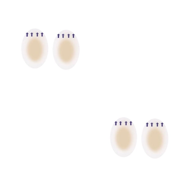 Qarigey Almohadillas protectoras de Gel para el talón, 2 uds., pegatinas para calzado, cojín protector, parches de blíster autoadhesivos para mujeres 37*55mm 2piezas Qarigey CBP462290