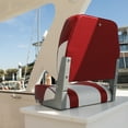 thumbnail image 4 of Leader Accessories Low Back Fold-Down Fishing Boat Seats,Set of 2，White/Red, 4 of 7