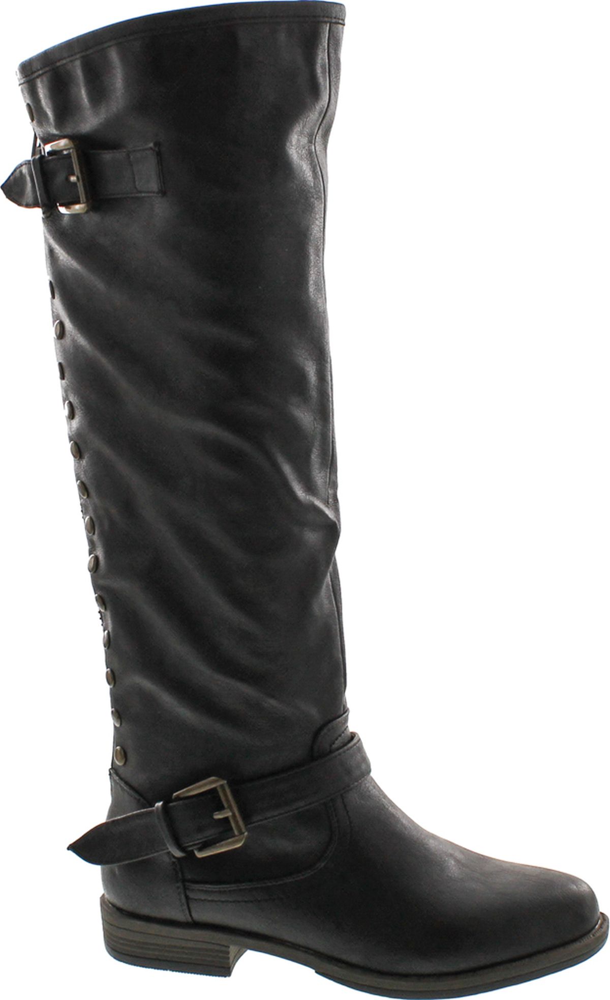 Bamboo Women's Montage 83 Riding Boots with Zipper, Black, 6 - image 1 of 4