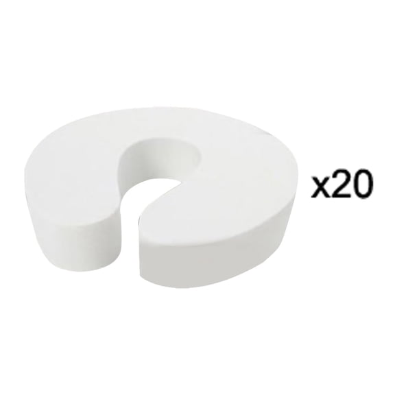Door Pinch Guard, Heavy Duty Door Slam Stopper, Soft Foam Door Stopper. Prevents Finger Pinch Injuries, Slamming Doors and Pet from Getting Locked in Room, 20 Pack, 3.93x0.59"