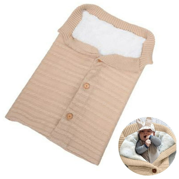 Mantas Unisex para bebés, forro polar suave y grueso tejido para bebés, niñas y niños, envolturas para cochecito, accesorio para bebé recién nacido Zhivalor Cobertores y Cobijas