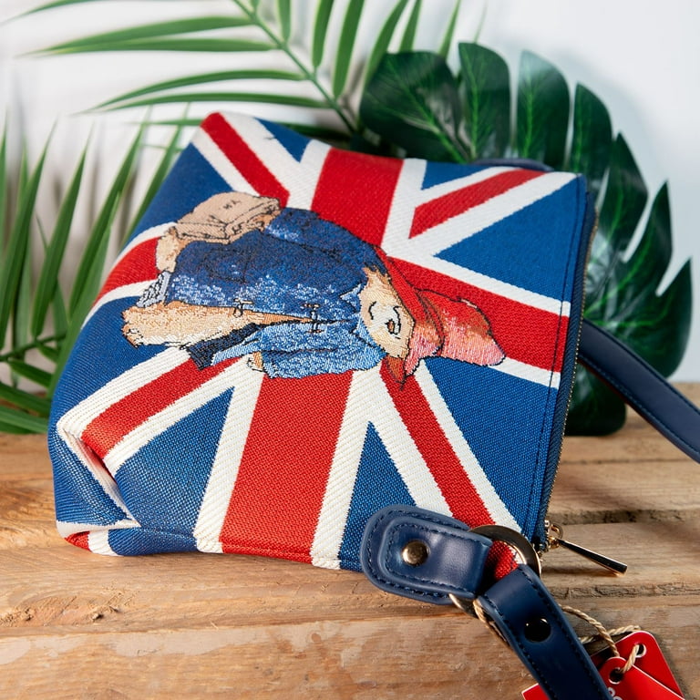 Signare Paddington Bear Union Jack Tapestry Cross Body Bag Purse British UK Flag