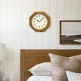 thumbnail image 7 of Seiko 12" Traditional Octagon Shape Wall Clock - Medium Brown Solid Oak 12", Quartz, Analog, QXA102BC, 7 of 7