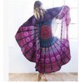 thumbnail image 1 of Toalla de playa redonda estampada, chal protector solar, bufanda cuadrada de verano, bufanda de los deseos, 1 of 6
