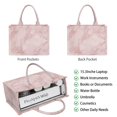 thumbnail image 2 of Large Capacity Tote Bag,Pink Marble Pattern Handbag Fashion Luxury Tote Bag,15.7"x13"x 5.1" Inches,Laptop Compatible, 2 of 6