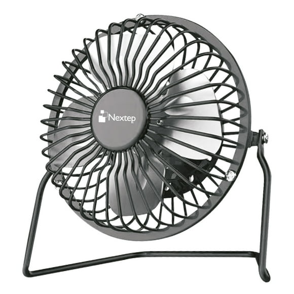 Mini Ventilador de Escritorio NEXTEP Metalico USB inclinacion ajustable NE-690 negro