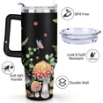 thumbnail image 3 of 40oz Colorful Botanical Mushroom Stainless Steel Flip Straw Tumbler Spill Proof Travel Cup Double Wall Vacuum Insulated Coffee Mug with Top Handle, 3 of 6