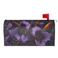 thumbnail image 3 of Fotbe Ornate Purple Floral Vase Mailbox Covers Post Letter Box Cover Garden Decor Standard Size-21x18 in, 3 of 9