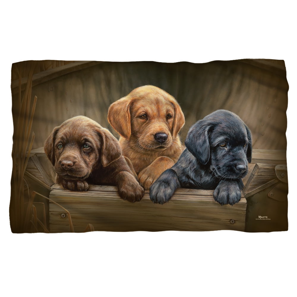 Labrador fleece blanket Clearance