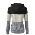 thumbnail image 3 of Doublju Women's Basic Lightweight Pullover Pocket Hoodie Sweatshirt with Plus Size, 3 of 3