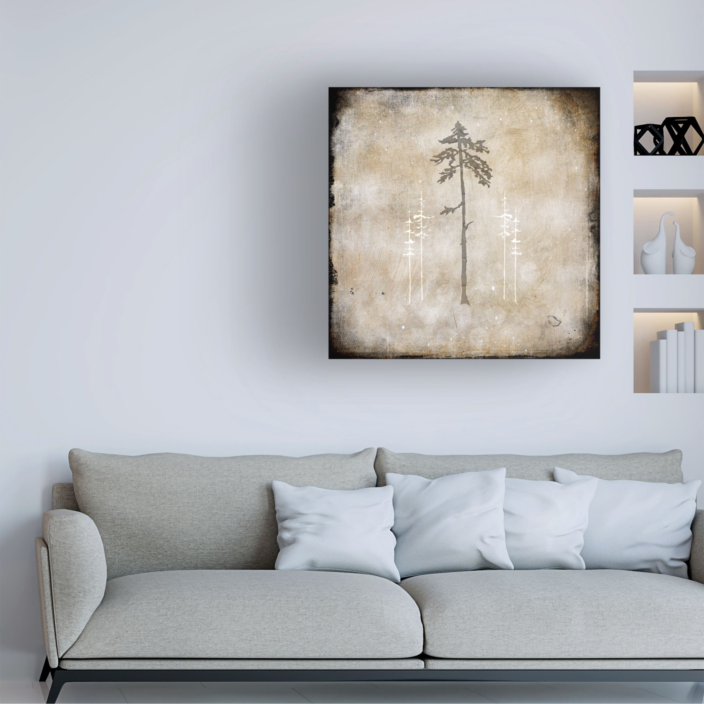 LightBoxJournal 'Moose Lodge 2 - Lodge Pole' Canvas Art