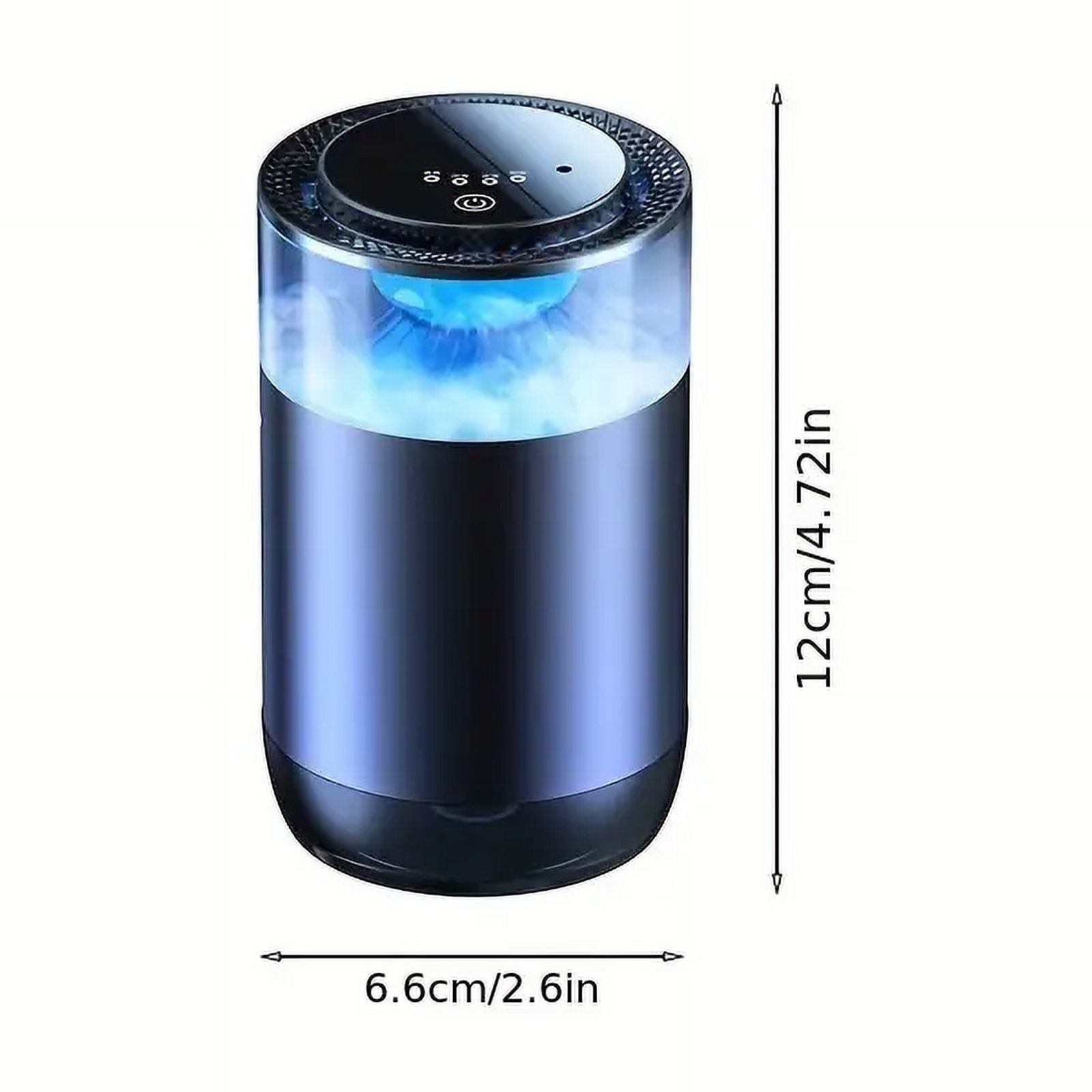 Smart Car Air Freshener, Mood Light and Misting Car Fragrance, Auto On/Off Air Freshener Diffuser, Adjustable Intensity, Premium Scent - Mystic Ice