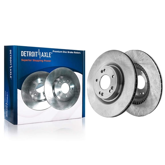 Detroit Axle - Front Brake Rotors for 2009 2010 2011 Hyundai Genesis, Disc Brake Rotors Replacement : 12.60" inch Rotors