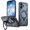 Blue, variant on MYKOMI Magnetic Case for iPhone 17 Pro Max,Military Grade Protection Heavy Duty Shockproof with Rotating Ring Kickstand Case Cover for iPhone 17 Pro Max