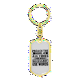 thumbnail image 4 of Gospel At All Times Stainless Steel or 18k Gold Premium Swivel Dog Tag Keychain, 4 of 10
