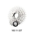 thumbnail image 4 of Eigraketly Cassette para bicicleta, accesorios para ciclismo huecos, piezas mejoradas, tamaño compacto, instalación práctica, volante de Metal 9S/10S, Ciclismo Plata 10S 11-32T Eigraketly OD026032-01, 4 of 6