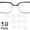 thumbnail image 3 of Eyeglass Nose Pads Silicone Anti-Slip Glasses Nose Grips Slip-on Glasses Nose Pads for Plastic Frames Glasses Sunglasses 10 White, 3 of 7