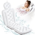 thumbnail image 1 of Almohada de baño para todo el cuerpo VOXOR para bañera con bolsa de lavandería blanca, 1 of 6