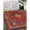 thumbnail image 3 of Ahgly Company Machine Washable Indoor Rectangle Traditional Gold Brown Area Rugs, 7' x 9', 3 of 7