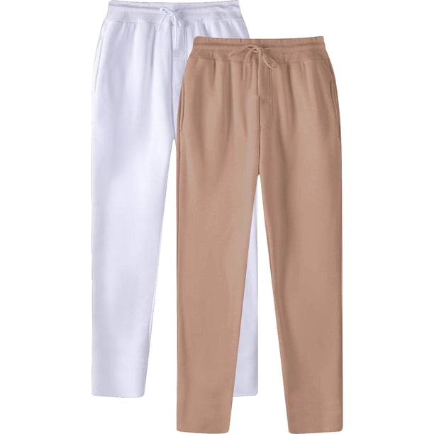Pantalones largos de moda para hombre, de color liso, informales, deportivos, con cordón, de pierna recta, para hombre