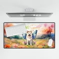 thumbnail image 4 of Welcome Spring Fairy Akita in Flower Meadow Desk Mat Full Keyboard Mouse Pad Inu Dog Lover Large Mousepad - 13002, 4 of 5