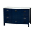 thumbnail image 5 of Horizon 60" Single Bathroom Vanity with Royal Blue Cabinet and Engineered White Top, 5 of 5