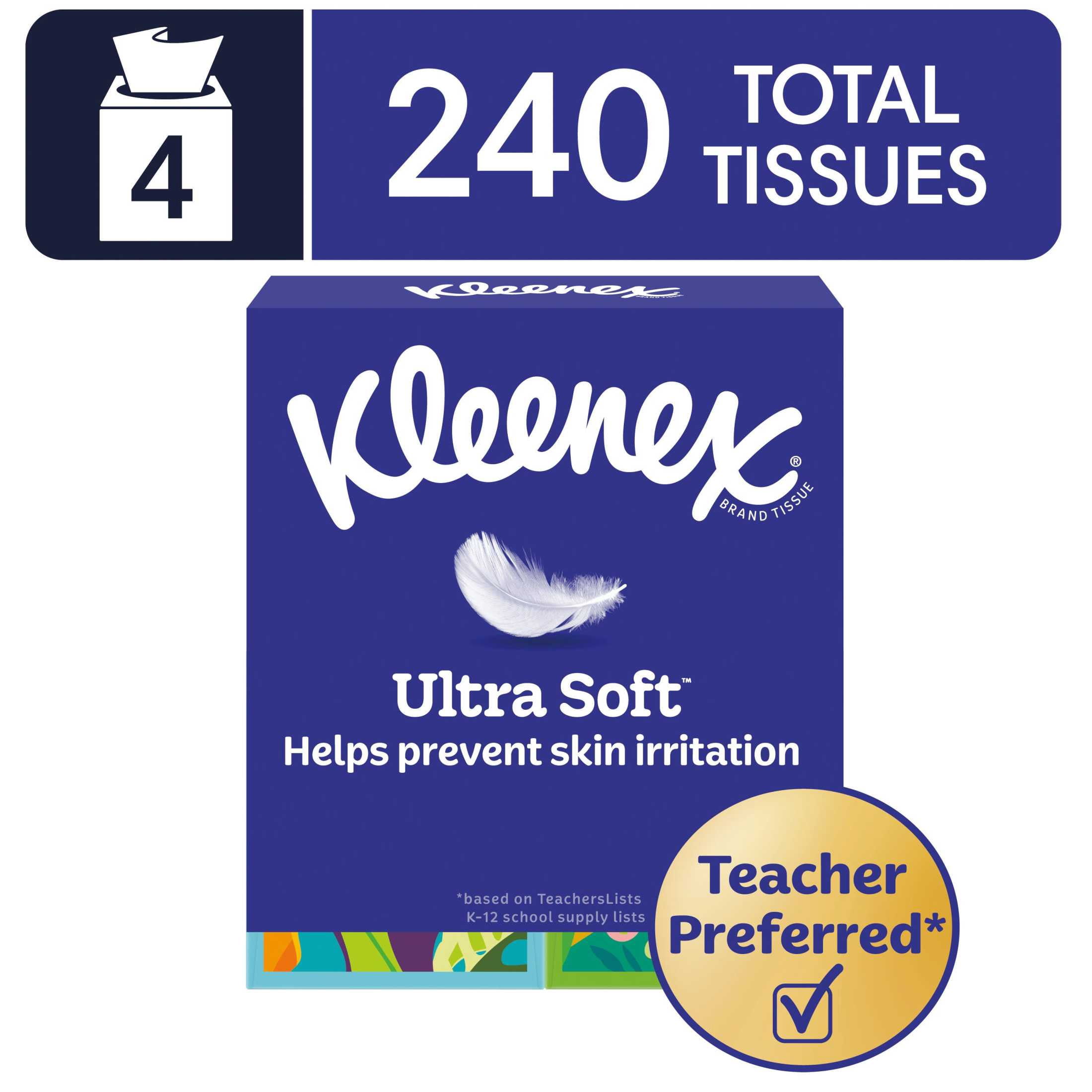 Bulk Kleenex Trusted Care 2-ply Facial Tissues, 160 Tissues per