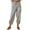 A-Grey381, variant on Yuanlong Womens Pants Capri Pants Loose Elastic Drawstring Waist Button Minimal Lightweight Summer Vacation Travel Trousers