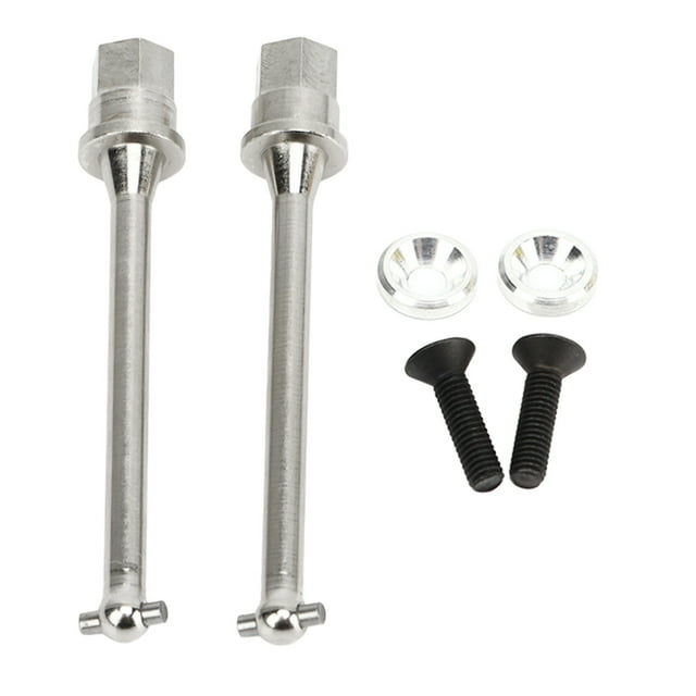 RC Replacement Drive Shaft, 2 PCS Rustproof Higher Bearing Capacity Rear Axle Drive Shaft For Maintain Black,Silver