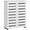White, variant on HOMCOM Shoe Storage Cabinet with Slatted Doors for 15 Pairs of Shoes Brown