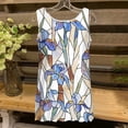thumbnail image 3 of UPPADA Hauts d'Été pour Femmes 2025, Débardeur Ample Tendance Imprimé Floral Col Rond Blouse en Chiffon Décontractée Sans Manches, 3 of 5
