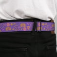 thumbnail image 4 of Furby Belt, Seatbelt Buckle Belt, Furby Icons Collage Purples Orange Pinks, Youth 22 to 32 Inches, 4 of 9