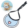 thumbnail image 1 of Heart Pet Bib Knit Reusable Adjustable Cat Bandana Puppy Neckerchief Dog Bib, 1 of 10