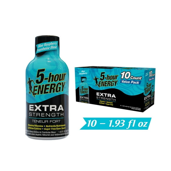 5 Hour Energy Extra Strength Blue Raspberry, 10x57ml