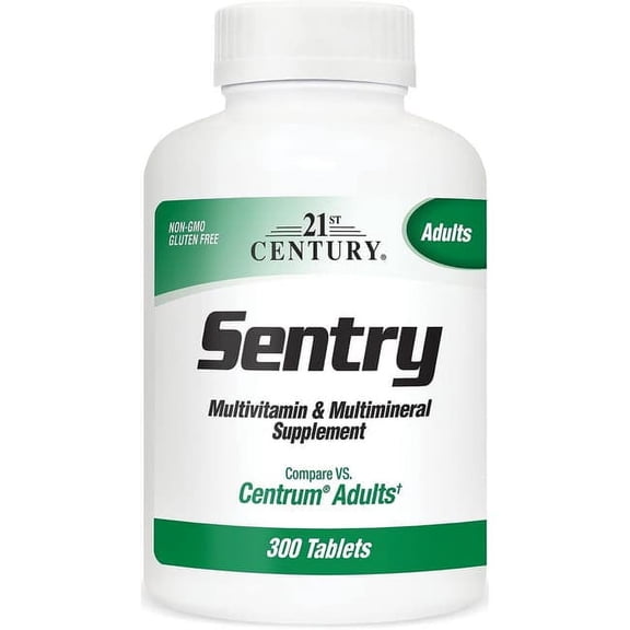 21ST CENTURY Sentry Multivitamin & Multimineral Supplement Tablets