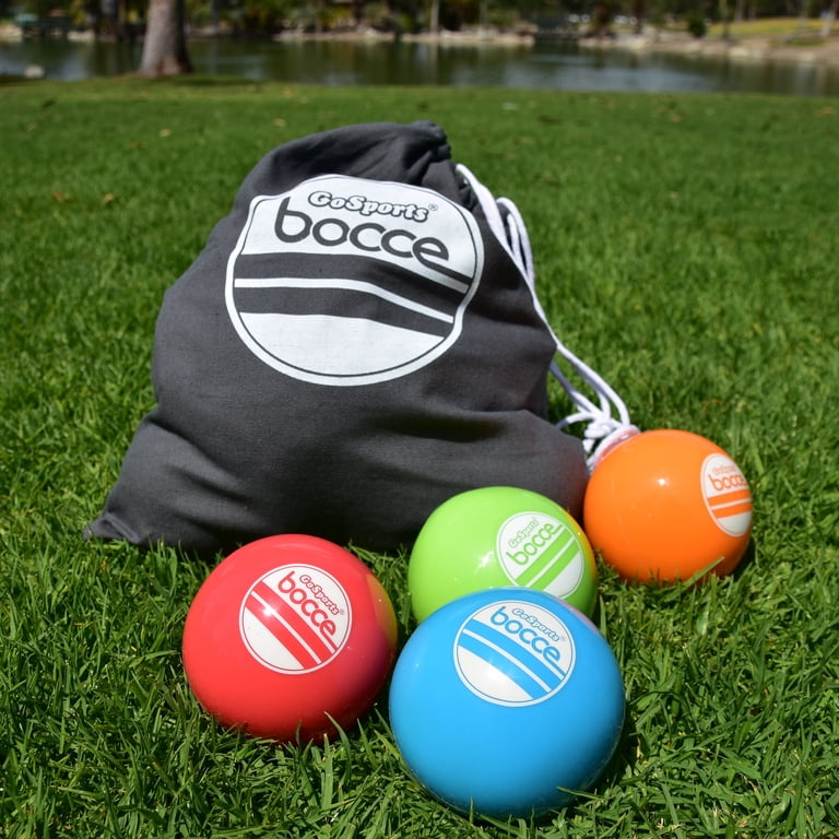 GoSports Soft Bocce Set with 8 Weighted Balls Pallino and Carrying