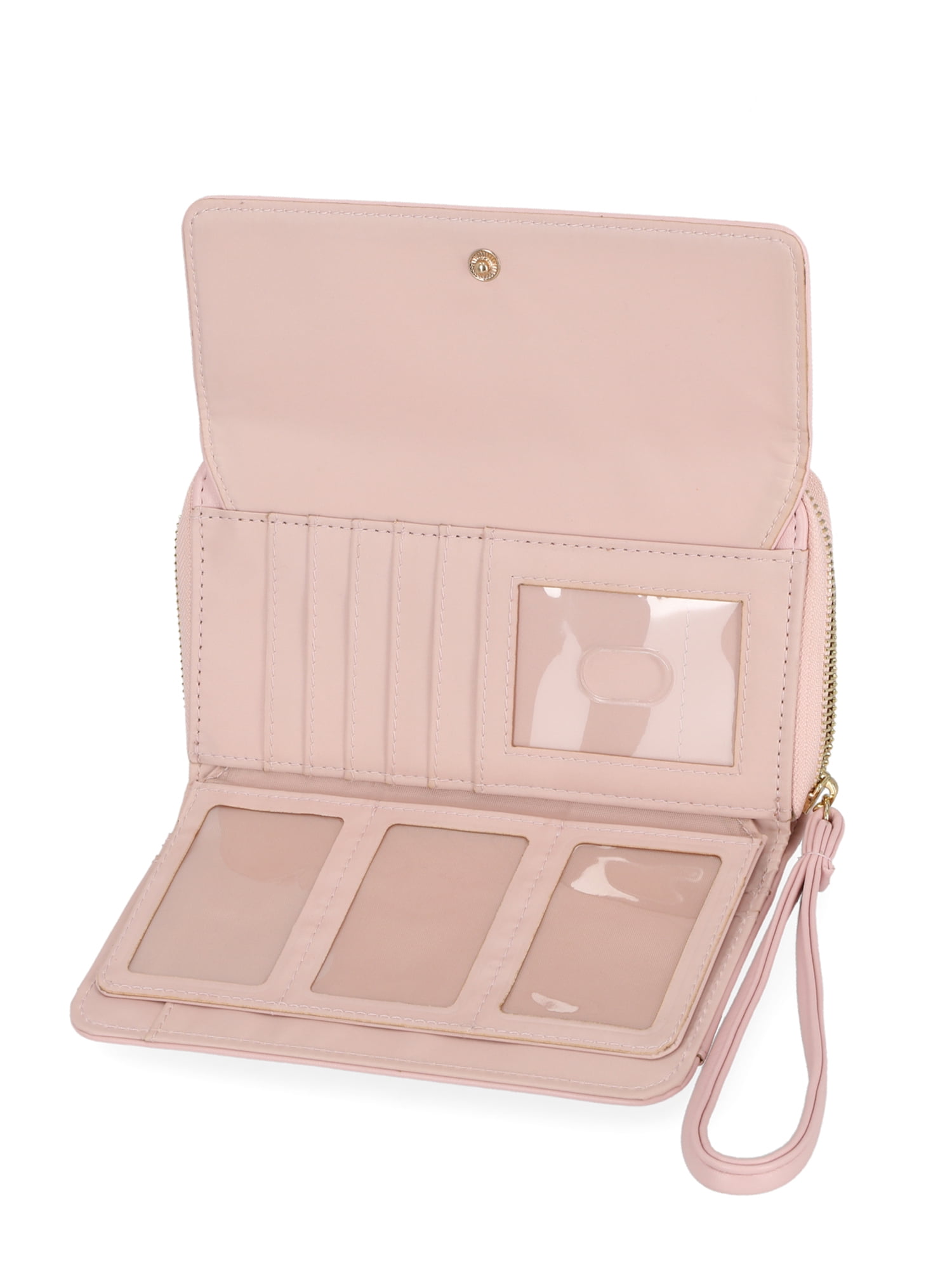 Time and Tru Women's Ainsley Bulk Clutch, Solid Pink