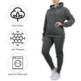 thumbnail image 4 of Womens Fleece Lined Pullover Hoodie And Jogger Set (S-3XL), 4 of 5