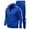 Blue, variant on Men's Casual Tracksuit Set with Hooded Sweatshirt and Jogger Pants – Full Zip Athletic Workout Outfit for Daily Wear and Training