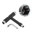 thumbnail image 3 of Unique Bargains All-In-One Skate Tool Multi-Function Portable Skateboard Tool T Tool, Black, 3 of 4
