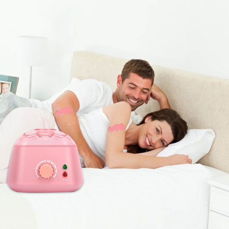 stusgo Pink Wax Melt Warmer Kit for Women Men Hair Removal with