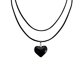 thumbnail image 1 of Gargantilla de cuerda de terciopelo coreana ajustable con tirador de joyería de estilo europeo y americano, collar con colgante de gran amor con personalidad simple para mujer, 1 of 6