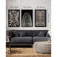 thumbnail image 3 of Boho Wall Art Abstract Plant Prints Decor 16x24in3pcs Large Minimalist Bohemian Framed Artwork Vintage Farmhouse Modern Living Room Bedroom Home Decor Black Framed, 3 of 8