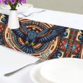 thumbnail image 4 of Yayeee Table Runner 90 inches Long Home Kitchen Dinning Party Decoration, Blue Geometric Eagle, 4 of 7