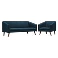 Modway Slide Living Room Set, Upholstered, Set of 2 (Armchair and Sofa