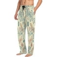 thumbnail image 4 of Dragonflies and Flowers Men's Pajama Pants Lightweight Sleepwear Bottom Lounge Pants, 4 of 6