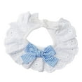 thumbnail image 3 of Milaget Cat Bib Adjustable Cute Bow Pet Scarf for Photo Birthday Parties Celebration blue L, 3 of 9