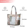 thumbnail image 4 of Pioneer Flower Floral Print Pattern Travel Tote Bags for Women Carry On,Large Weekender Bags for Women Travel,Multi Functional Duffle Bag for Work,Shopping,Sports, 4 of 5