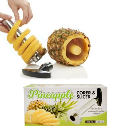 - Cobble Creek Pineapple Cutter Stainless Steel Blade Pineapple Corer And Slicer Kitchen Tool Fruit Slicer