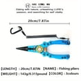 thumbnail image 3 of Aluminum Alloy Lure Pliers, Fishing Pliers, Multifunctional Scissors, Fishing Tools With Sheath And Lanyard, 3 of 9